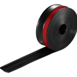 VEVOR Garage Door Seal Top and Sides Seal Strip, 20 FT Universal Weather Stripping Replacement Soft and Hard Composite, Weatherproofing Garage Door TPE Seals with Adhesive Backed and Screws, Black