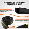 VEVOR Garage Door Threshold and Bottom Seals Kit, 10 FT U Shape+O Ring Universal Garage Door Bottom Seal Weatherstrip PVC, Combine with Weatherproof Garage Threshold Seal Strip with Adhesive, Black