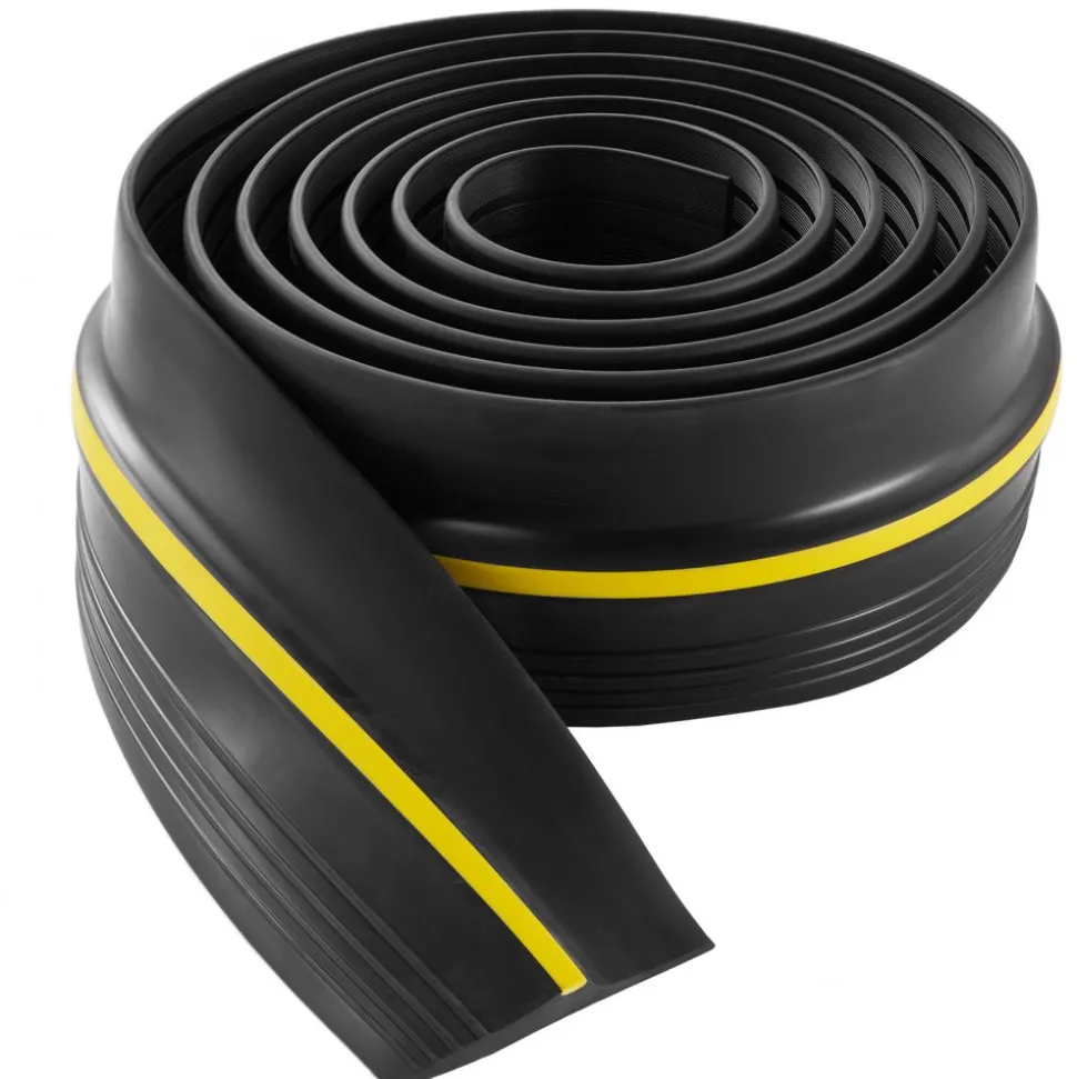 VEVOR Garage Door Threshold and Bottom Seals Kit, 10 FT U Shape+O Ring Universal Garage Door Bottom Seal Weatherstrip PVC, Combine with Weatherproof Garage Threshold Seal Strip with Adhesive, Black