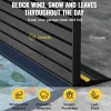 VEVOR Garage Door Threshold Seal Strip, 20 FT Universal Garage Door Floor Seal Strip with Adhesive, Garage Door Bottom Weatherproof Strip, Upgraded Thick PVC DIY Weather Stripping Replacement, Black