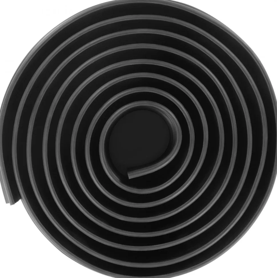 VEVOR Garage Door Threshold Seal Strip, 16.5 FT Universal Garage Door Floor Seal Strip with Adhesive, Garage Door Bottom Weatherproof Strip, Upgraded Thick PVC DIY Weather Stripping Replacement, Black