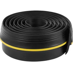 VEVOR Garage Door Threshold Seal Strip, 10 FT Universal Garage Door Floor Seal Strip with Adhesive, Garage Door Bottom Weatherproof Strip, Upgraded Thick PVC DIY Weather Stripping Replacement, Black