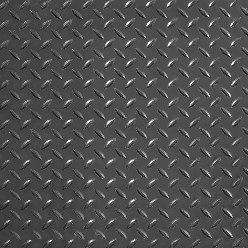 VEVOR Garage Floor Mat, 204.72 x 43.31 inch PVC Garage Flooring Roll, Non-slip Diamond Texture, 123.14 sq.ft Covering Space, Garage Mats for Under Cars, for Gyms Boats Car Trailer, Black