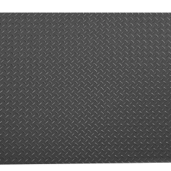 VEVOR Garage Floor Roll, 4 x 10 ft Garage Flooring Mat, 2.2 mm Thickened PVC Diamond Plate Floor Protector Mat with Double-sided Tape, Non-Slip, Easy to Clean for Warehouse, Gyms, Trailer, Black