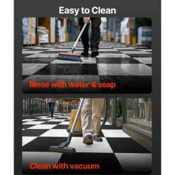VEVOR Garage Floor Tiles Interlocking, 16 Pack 20.2 x 20.2 x 0.2 in Interlocking Modular Garage Flooring Tiles, Diamond Plate Slip-Resistant PVC Mats for Workshop,Warehouse,Tool Room, Light Gray
