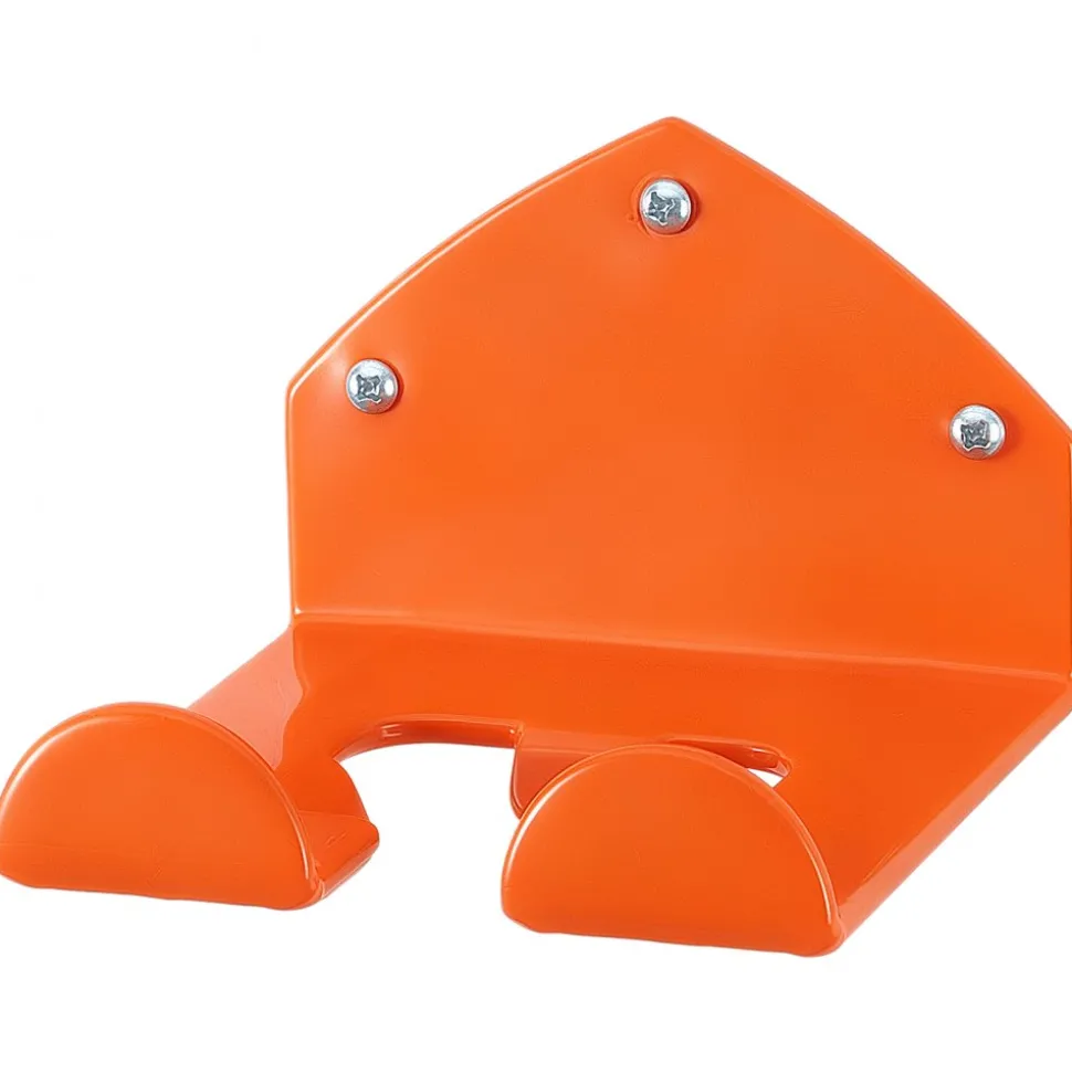 VEVOR Garage Organizer Trimmer Rack 5.9 Inch 2 Pack 180 lbs Total Load, Wall Mount Garden Power Tool Hanger Weed Whackers Holder for Grass/Hedge Trimmer, Leaf Blower, Chainsaw, Garden Tools, Orange