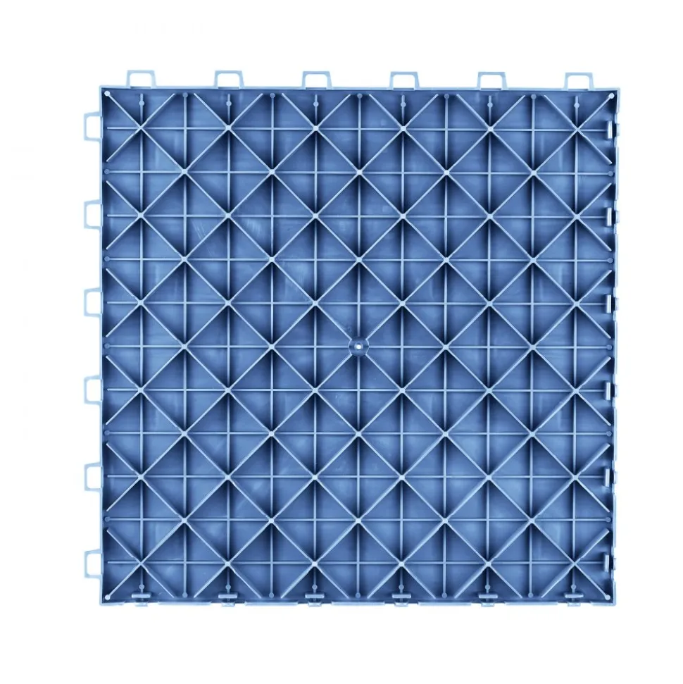 VEVOR Garage Tiles Interlocking, 12 x 12 x 0.53 inch 50 Pack Garage Floor Covering Tiles, Non-Slip Double-Sided Texture Garage Flooring Tiles, for Garages, Basements, Repair Shops, Blue