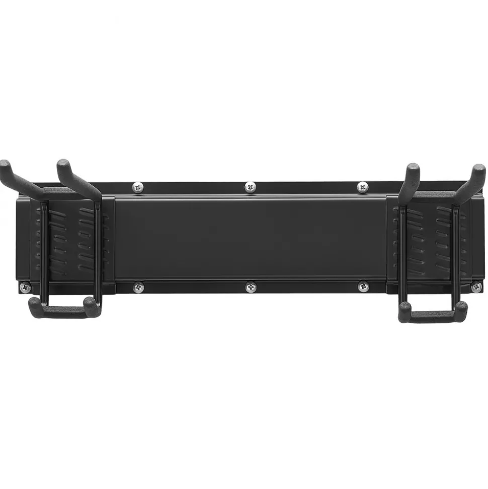 VEVOR Garage Tool Organizer 66 Inch 800 lbs Wall Mount Garden Tool Rack, Heavy Duty Garage Hanging Storage Rack Organization with 4 Rails and 10 Adjustable Hooks, for Yard Tools, Shovel, Rake, Shed