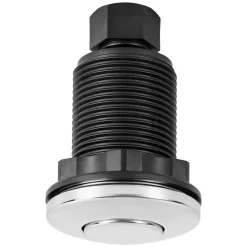 VEVOR Garbage Disposal Air Switch Kit, Dual Outlet Sink Top Air Switch for Food Waste Disposal, 2.5-inch Brushed Nickel Stainless Steel ON/OFF Air Push Button, Suitable for Stainless Steel Countertops