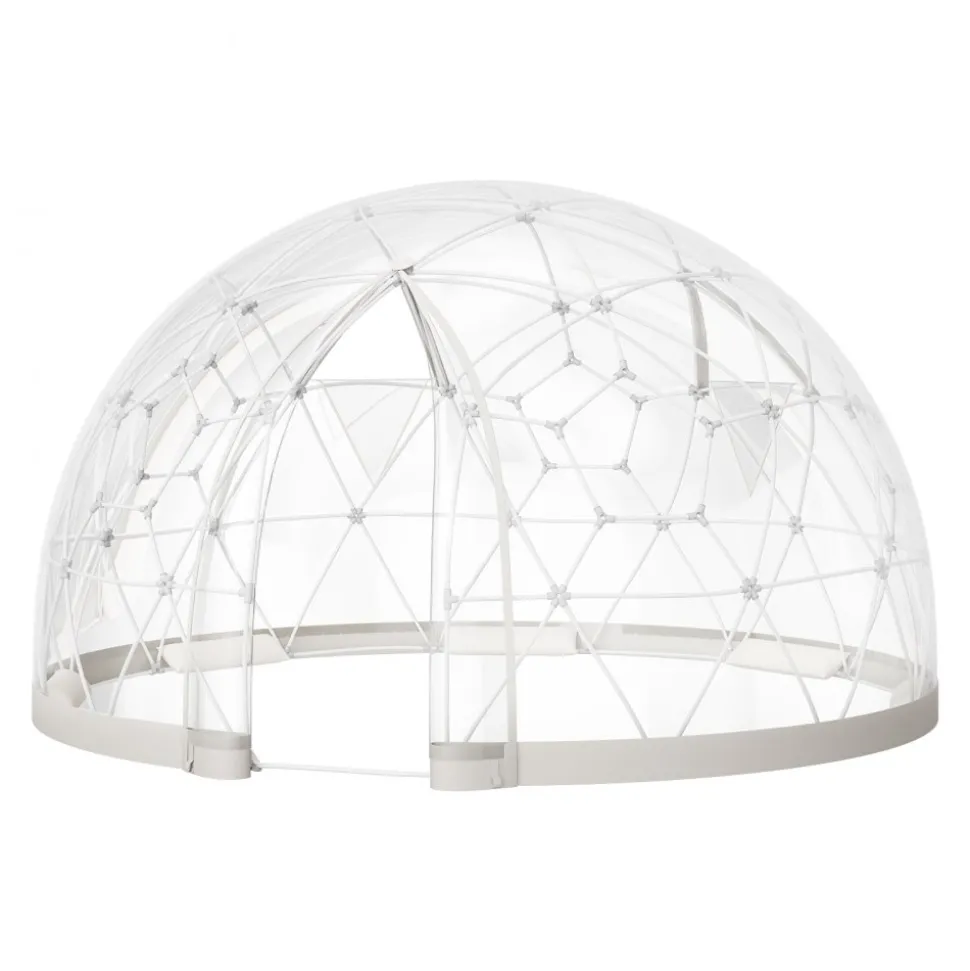 VEVOR Garden Dome Igloo, 12 x 7.2 ft Outdoor Clear Bubble Tent for 4-7 Person, Weatherproof Geodesic Dome Greenhouse with Window, PVC Igloo Tent for Backyard Patios Camping Party Wedding
