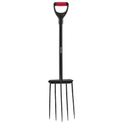 VEVOR Garden Fork, 5-Tine Gardening Pitchfork with Metal Handle, 41 in Heavy Duty Digging Fork with Y Grip, Forged Steel Spading Fork for Hay Potato Composting Transplanting Aeration