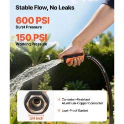 VEVOR Garden Hose, 25 ft 5/8