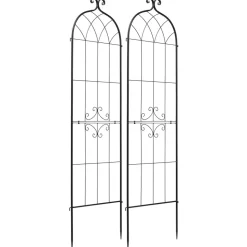 VEVOR Garden Trellis, 60 x 15 inch Rose Trellis, 4 Packs Garden Flower Rose Trellises with Powder-Coated Finish & Convenient Locking Design, Plant Support Trellises for Flowers, Vegetables, Roses