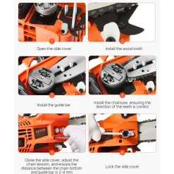 VEVOR Gas Chainsaw, 25.4CC 12