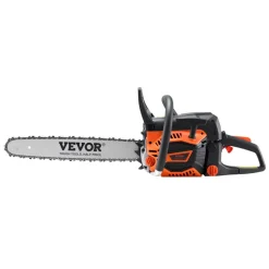 VEVOR Gas Chainsaw, 52CC 18" 2.55HP, Gasoline Powered Chain Saw, Handheld Cordless Petrol Chainsaws for Tree Wood Branch Cutting, Tree Trimming, Land Clearing, Farm Garden Ranch Forest Cutting Use