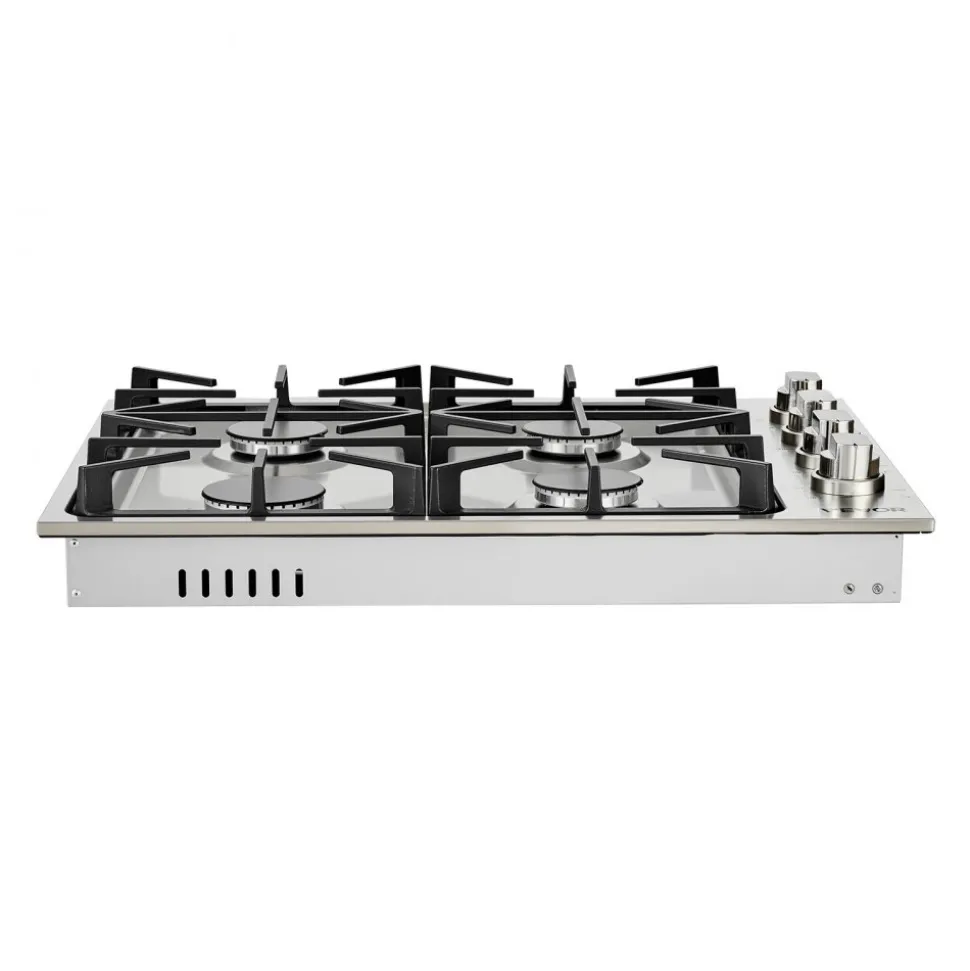 VEVOR Gas Cooktop, 30 inch 4 Burners Gas Stove Top, Max 48000BTU Built-in Stainless Steel Stove Top LPG/NG Convertible Dual Fuel Cooktop Stoves with Sealed Burner for Sear, Stew, Boil, Stir-Fry