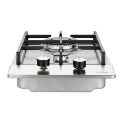 VEVOR Gas Cooktop 12 inch, Max 12250BTU 2 Burners Built-in Stainless Steel Gas Stove Top, LPG/NG Convertible Dual Fuel Natural Gas Hob with Thermocouple Protection for Outdoor, Kitchen, Camping, RV