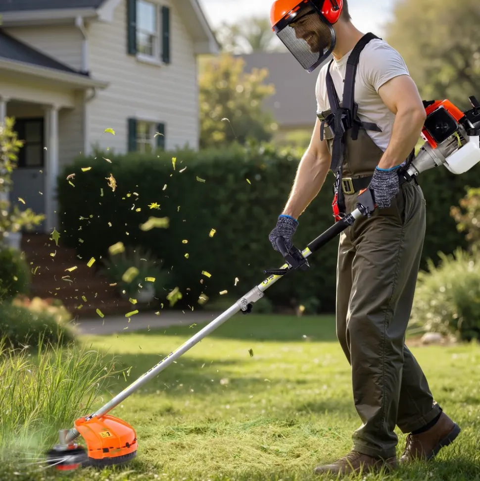 VEVOR Gas Hedge Trimmer, 2 Cycle Gas Power Handheld Hedge Trimmer, 5-in-1 63cc Cordless Weed Eater with Protective Gear Set, Includes Hedge and String Trimmer, Brush Cutter(3T & 40T Blades), Pole Saw