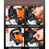 VEVOR Gas Leaf Blower, 25.4CC 4-Stroke Gas Powered Handheld Leaf Blower with 0.75L Fuel Tank, 340 CFM Air Volume, 130 MPH Air Speed, Ideal for Lawn Care, Leaves Cleaning, Yard Debris & Snow Removal