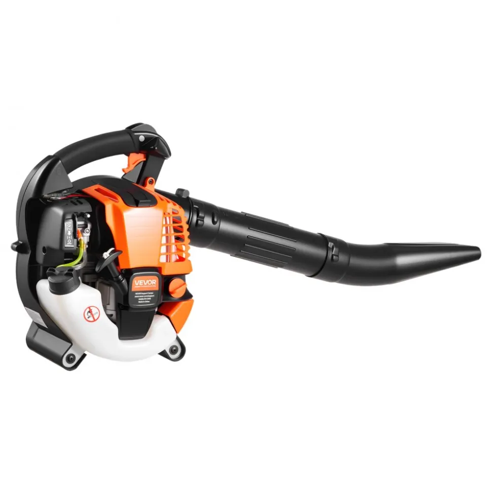 VEVOR Gas Leaf Blower, 25.4CC 4-Stroke Gas Powered Handheld Leaf Blower with 0.75L Fuel Tank, 340 CFM Air Volume, 130 MPH Air Speed, Ideal for Lawn Care, Leaves Cleaning, Yard Debris & Snow Removal