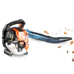 VEVOR Gas Leaf Blower, 25.4CC 4-Stroke Gas Powered Handheld Leaf Blower with 0.75L Fuel Tank, 340 CFM Air Volume, 130 MPH Air Speed, Ideal for Lawn Care, Leaves Cleaning, Yard Debris & Snow Removal