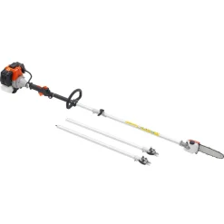 VEVOR Gas Pole Saw, 33CC 2 Stroke Gas Powered Pole Saws with 8 in Cutting Bar, Cordless Tree Trimmer with 30 fl.oz Fuel Tank, 6.7 to 11.6 ft Extendable, Powerful Chainsaw for Tree Trimming Pruning