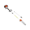 VEVOR Gas Pole Saw, 43CC 2 Stroke Gas Powered Pole Saws with 12 in Cutting Bar, Cordless Tree Trimmer with Rotatable Head, 7.1 to 12 ft Extendable, Powerful Chainsaw for Tree Trimming Pruning