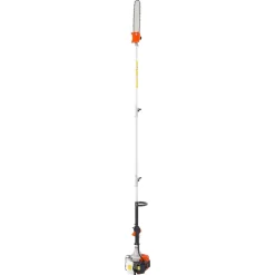 VEVOR Gas Pole Saw, 43CC 2 Stroke Gas Powered Pole Saws with 12 in Cutting Bar, Cordless Tree Trimmer with Rotatable Head, 7.1 to 12 ft Extendable, Powerful Chainsaw for Tree Trimming Pruning