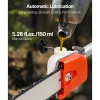 VEVOR Gas Pole Saw, 25CC 2 Stroke Gas Powered Pole Saws with 12 in Cutting Bar, Cordless Tree Trimmer with 23 fl.oz Fuel Tank, 7 to 12 ft Extendable, Powerful Chainsaw for Tree Trimming Pruning