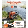 VEVOR Gas Powered Water Pump, 2 in, 142 GPM 7HP Semi Trash Water Transfer Pump Portable, Gasoline Engine with 25 ft Discharge Hose, Heavy Duty Frame, Cast Iron Impeller, for Irrigation, Ponds, Pools