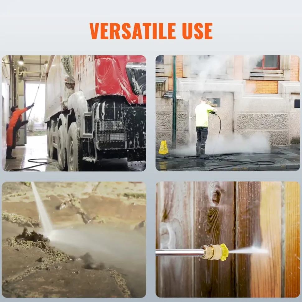 VEVOR Gas Pressure Washer, 4400 PSI 4.0 GPM, Gas Powered Pressure Washer with Copper Pump, Spray Gun and Extension Wand, 5 Quick Connect Nozzles, for Cleaning Cars, Homes, Driveways, Patios