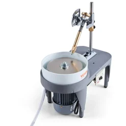VEVOR Gem Faceting Machine, 2800RPM Jade Grinding Polishing Machine, 180W 110V Rock Polisher Jewel Angle Polisher, with Faceted Manipulator and 1 Bag of Triangle Abrasive for Jewelry Polisher