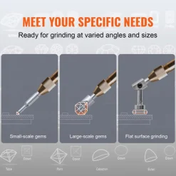 VEVOR Gem Faceting Machine, 180W Jade Grinding Polishing Machine 0-2980RPM Adjustable Rotating Speed, Rock Jewel Angle Polisher with Precise Mechanical Manipulator & Scale Gem Jade Stone Crystal