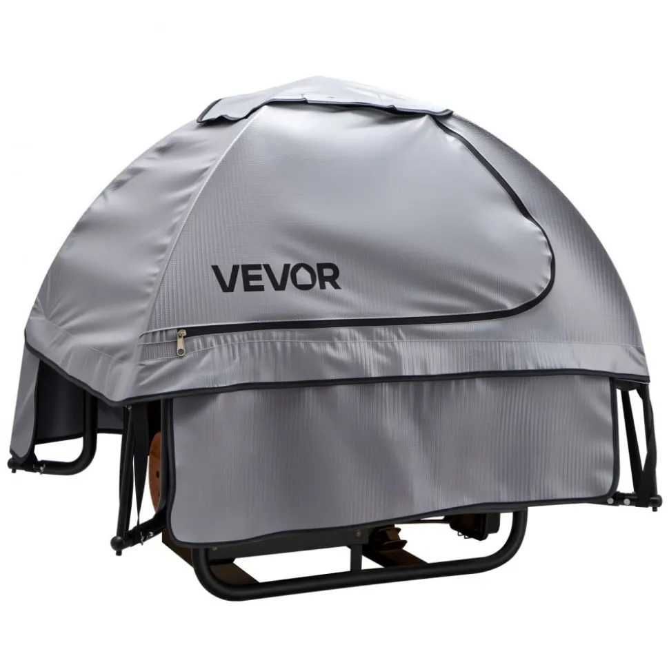 VEVOR Generator Cover, 36 x 26 x 26 Inch Waterproof Generator Cover for Most Generators 70-108 Inches Perimeter, Portable Generator Running Cover with Heavy Duty Thicken Oxford Fabric, Grey