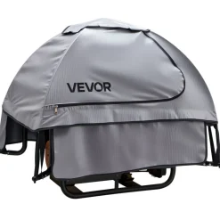 VEVOR Generator Cover, 36 x 26 x 26 Inch Waterproof Generator Cover for Most Generators 70-108 Inches Perimeter, Portable Generator Running Cover with Heavy Duty Thicken Oxford Fabric, Grey