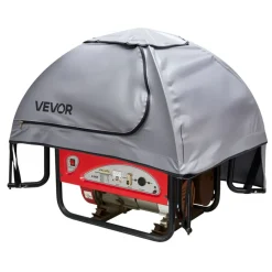 VEVOR Generator Cover, 36 x 26 x 26 Inch Waterproof Generator Cover for Most Generators 70-108 Inches Perimeter, Portable Generator Running Cover with Heavy Duty Thicken Oxford Fabric, Grey
