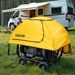 VEVOR Generator Cover, 36 x 26 x 26 Inch Waterproof Universal Generator Cover for Most Generators 70-108 Inch Perimeter, Portable Generator Running Cover with Heavy Duty Thicken Oxford Fabric, Yellow