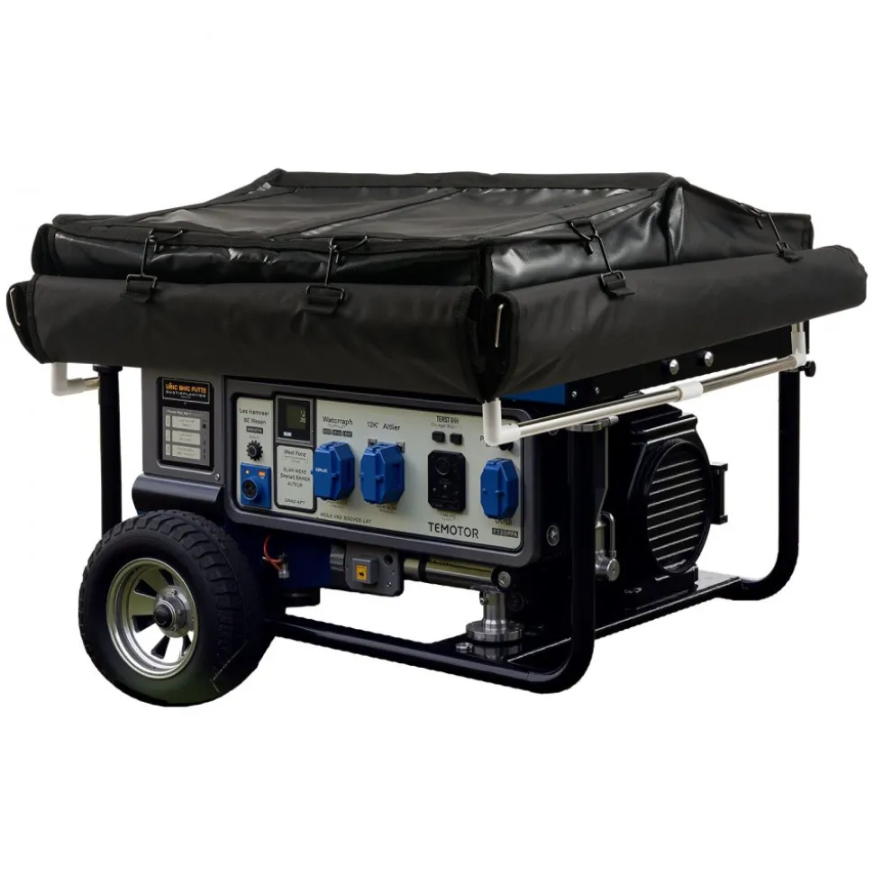 VEVOR Generator Cover, 34 x 26 x 21 Inch Waterproof Universal Generator Cover for Most Generators 3500-12000 Watt, Portable Generator Running Cover with Heavy Duty Thicken 420D Oxford Fabric, Black