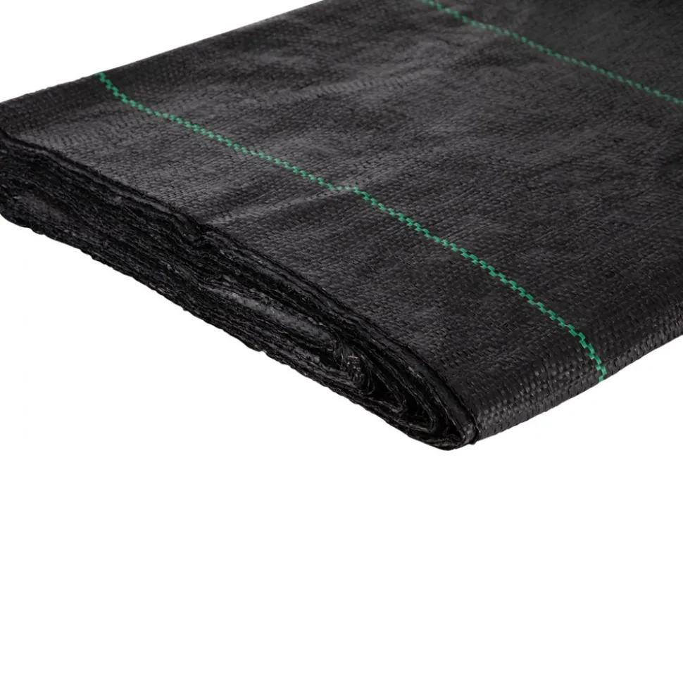 VEVOR Geotextile Fabric, 12.5 x 50 ft 3.5oz Woven PP Driveway Drain Cloth with 600lbs Tensile Strength, Heavy Duty Underlayment for Soil Stabilization, Landscaping, Weed Barrier, 12.5FT50FT-3.5OZ, Bla