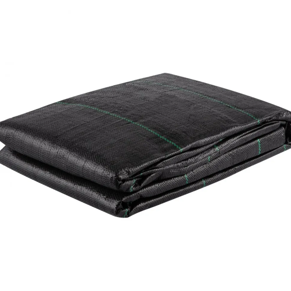 VEVOR Geotextile Fabric, 12.5 x 50 ft 3.5oz Woven PP Driveway Drain Cloth with 600lbs Tensile Strength, Heavy Duty Underlayment for Soil Stabilization, Landscaping, Weed Barrier, 12.5FT50FT-3.5OZ, Bla