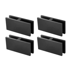 VEVOR Glass Clamp, 4 PCS Rectangle Glass Railing Bracket for 0.31 