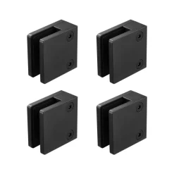 VEVOR Glass Clamp, 40 PCS Square Glass Railing Bracket for 0.31