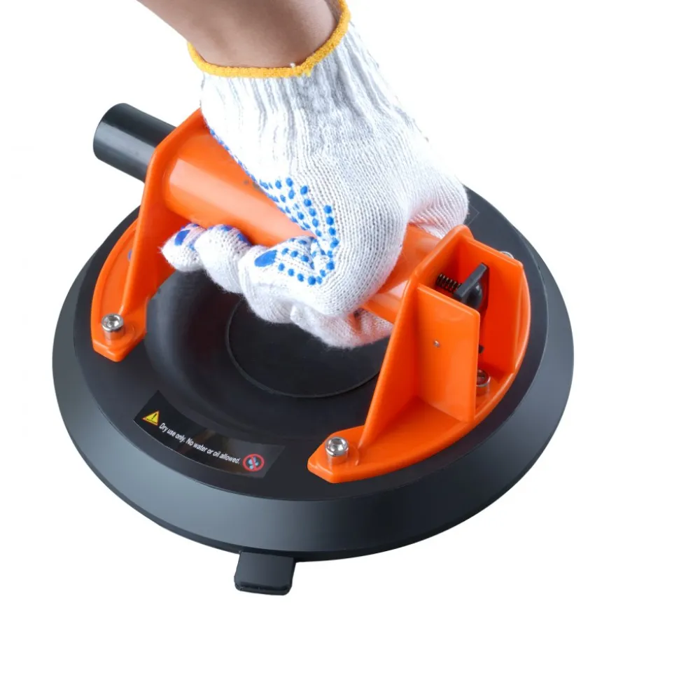 VEVOR Glass Suction Cup, 8" 615 lbs Load Capacity, Vacuum Suction Cup with ABS Handle and Carry Box, Heavy Duty Industrial Suction Cup Lifter Tool for Glass, Granite, Tile, Metal, Wood Panel Lifting