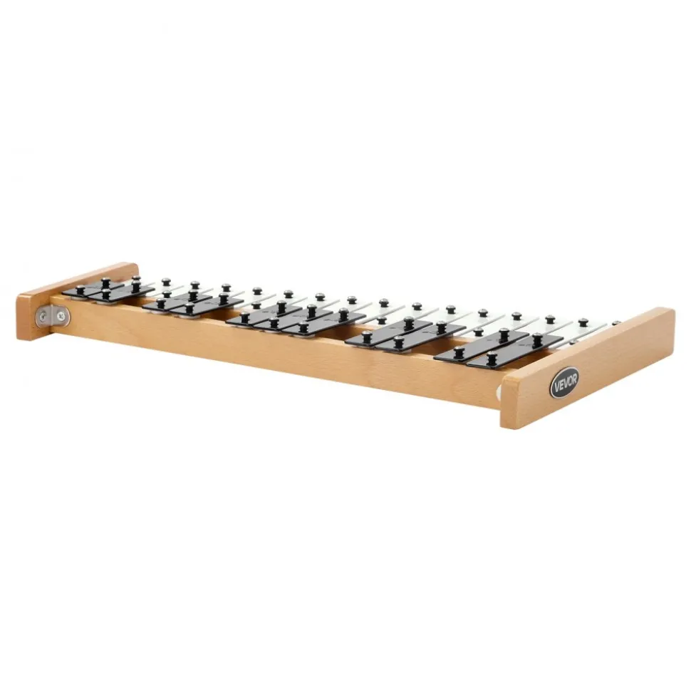 VEVOR Glockenspiel Xylophone, 27 Notes, Professional Xylophone Percussion Instrument, with Metal Keys, Includes 4 Mallets, Carrying Bag, Beginner Musical Instrument for Adults and Kids Music Teaching
