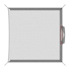 VEVOR Golf Batting Cage, 10 x 10 x 10 FT Golf Cage, Driving Hitting Cages with 3-Ply Knotless Polyester, Golfs Target & 9-Hole Baseball Target, Golfs Hitting Net for Indoor, Outdoor, Backyard