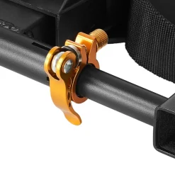 VEVOR Golf Cart Bag Holder, 53.9 x 7.7 x 2.4 Inch, Compatible with Most 2+2 Golf Cart Rear Seat with 1.2-Inch Square Tubes, Adjustable Rear Seat Carts Club Holder with Strap, No Drilling Required