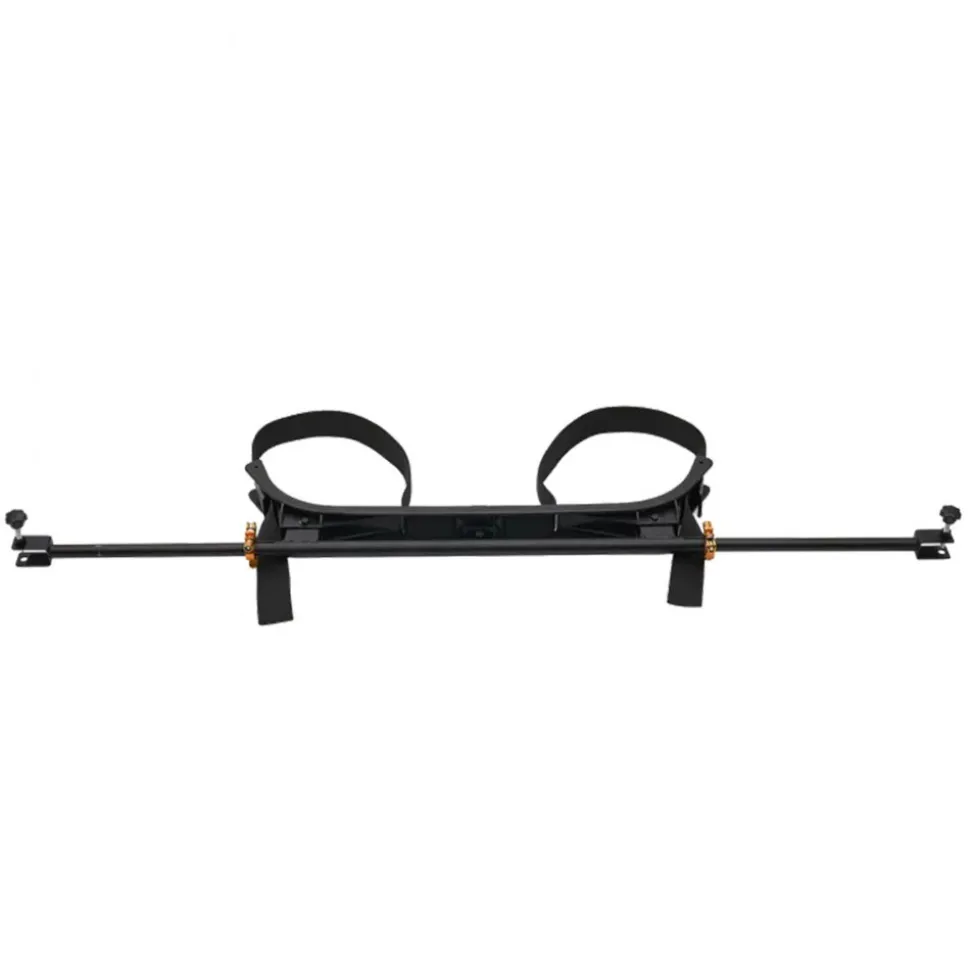 VEVOR Golf Cart Bag Holder, 53.9 x 7.7 x 2.4 Inch, Compatible with Most 2+2 Golf Cart Rear Seat with 1.2-Inch Square Tubes, Adjustable Rear Seat Carts Club Holder with Strap, No Drilling Required