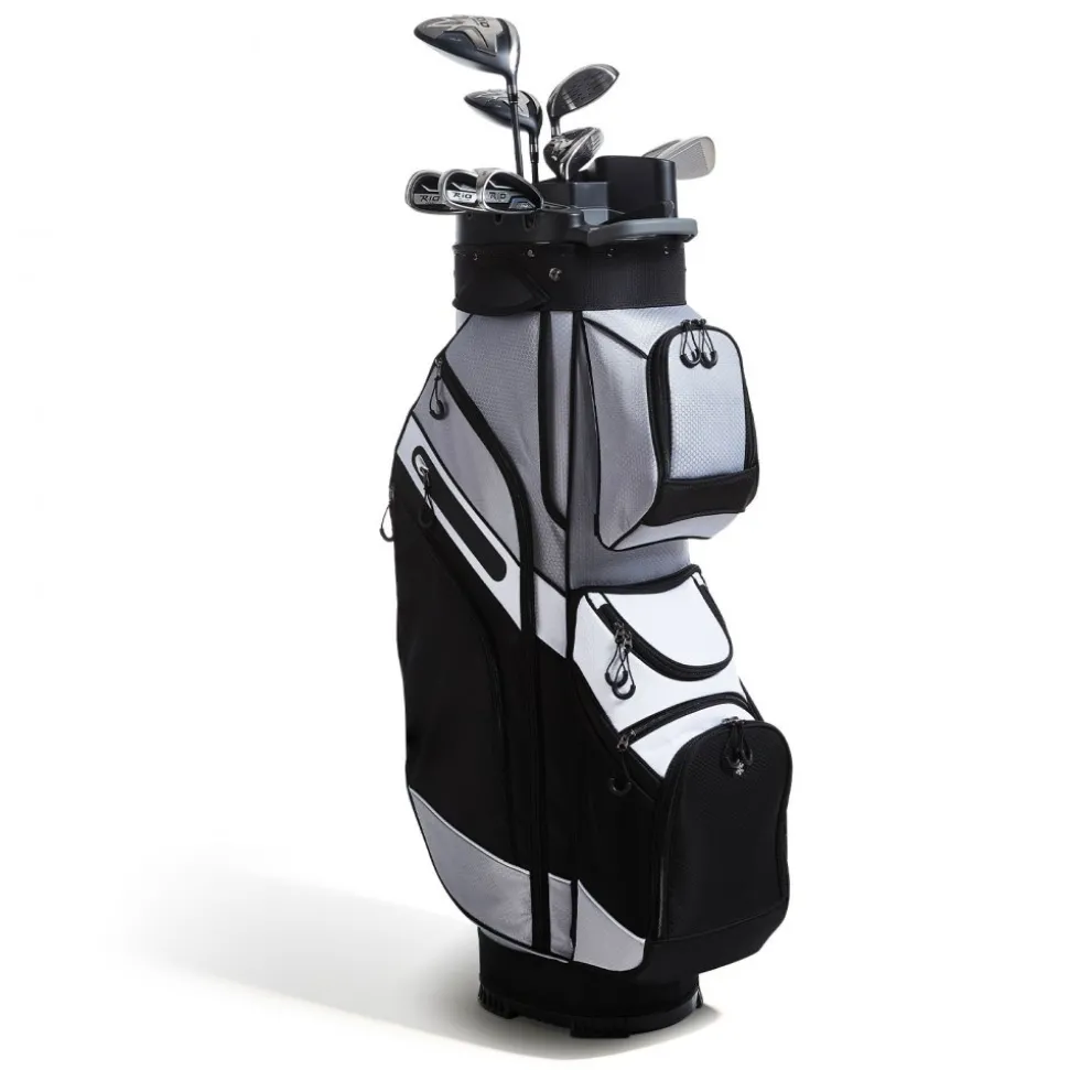 VEVOR Golf Cart Bag, 14 Way Top Divider Organizer, 2-in-1 Golf Club Bag with Full-length Divider, Dual Shoulder Straps, Support Legs, Rain Hood, Storage Pockets, Lightweight Polyester for Men & Women