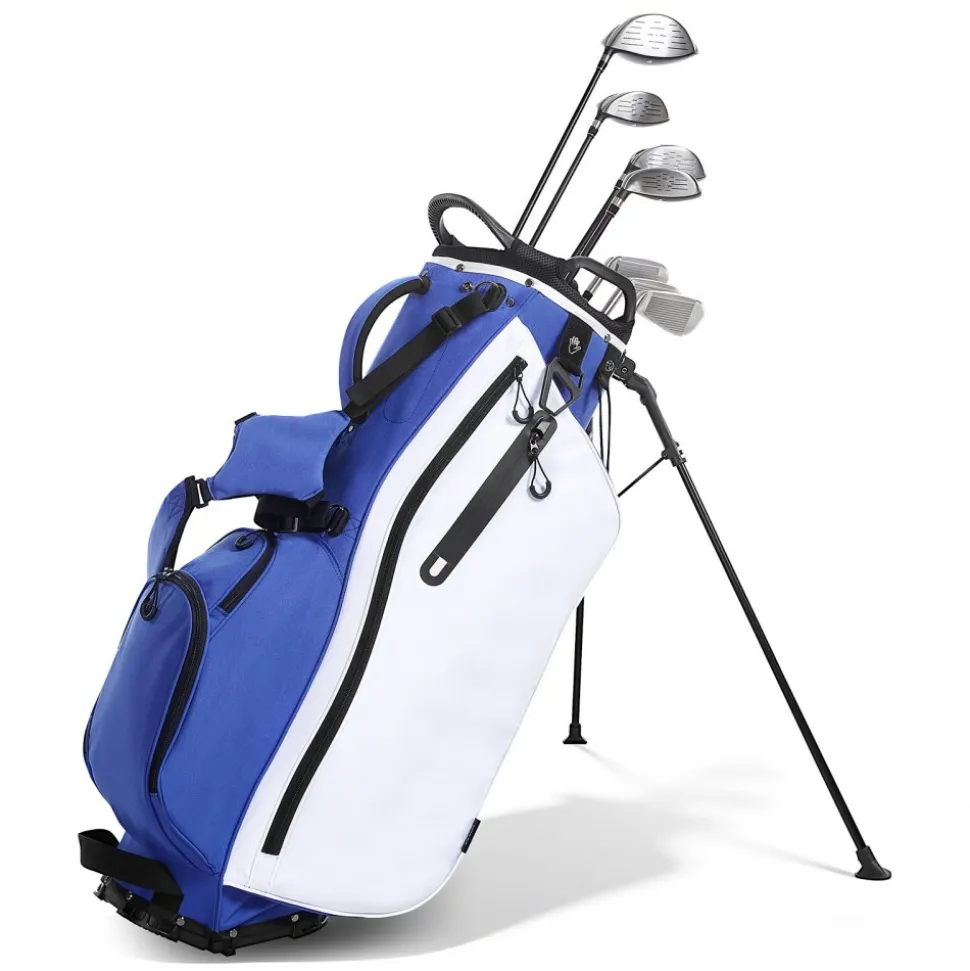 VEVOR Golf Cart Bag, 15 Way Top Divider Organizer, Golf Club Bag with Full-length Divider, Storage Pockets, Ergonomic Shoulder Strap, Rain Hood, Smooth Zippers, Lightweight Polyester for Men & Women