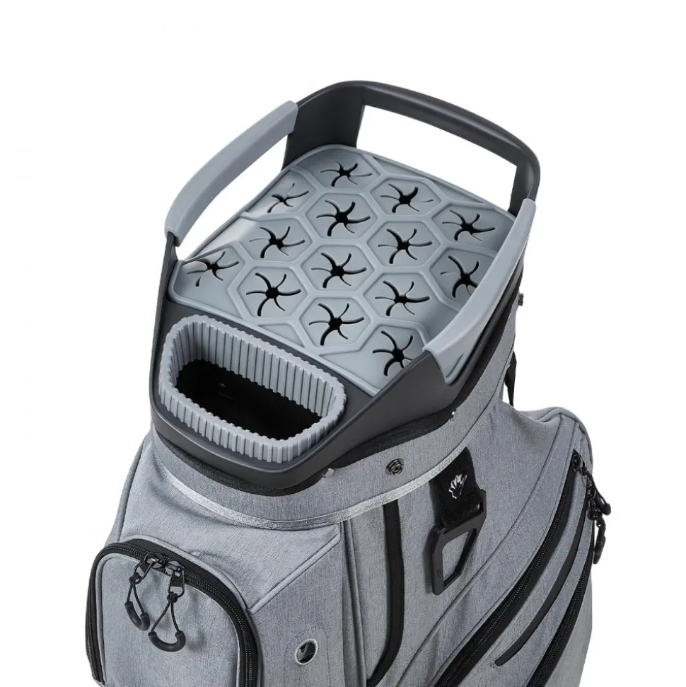 VEVOR Golf Cart Bag, 15 Way Top Divider Organizer, Golf Club Bag with Full-length Divider, Rain Hood, Storage Pockets, Shoulder Strap, High-Strength Polyester, Silicone Head Protection for Men & Women